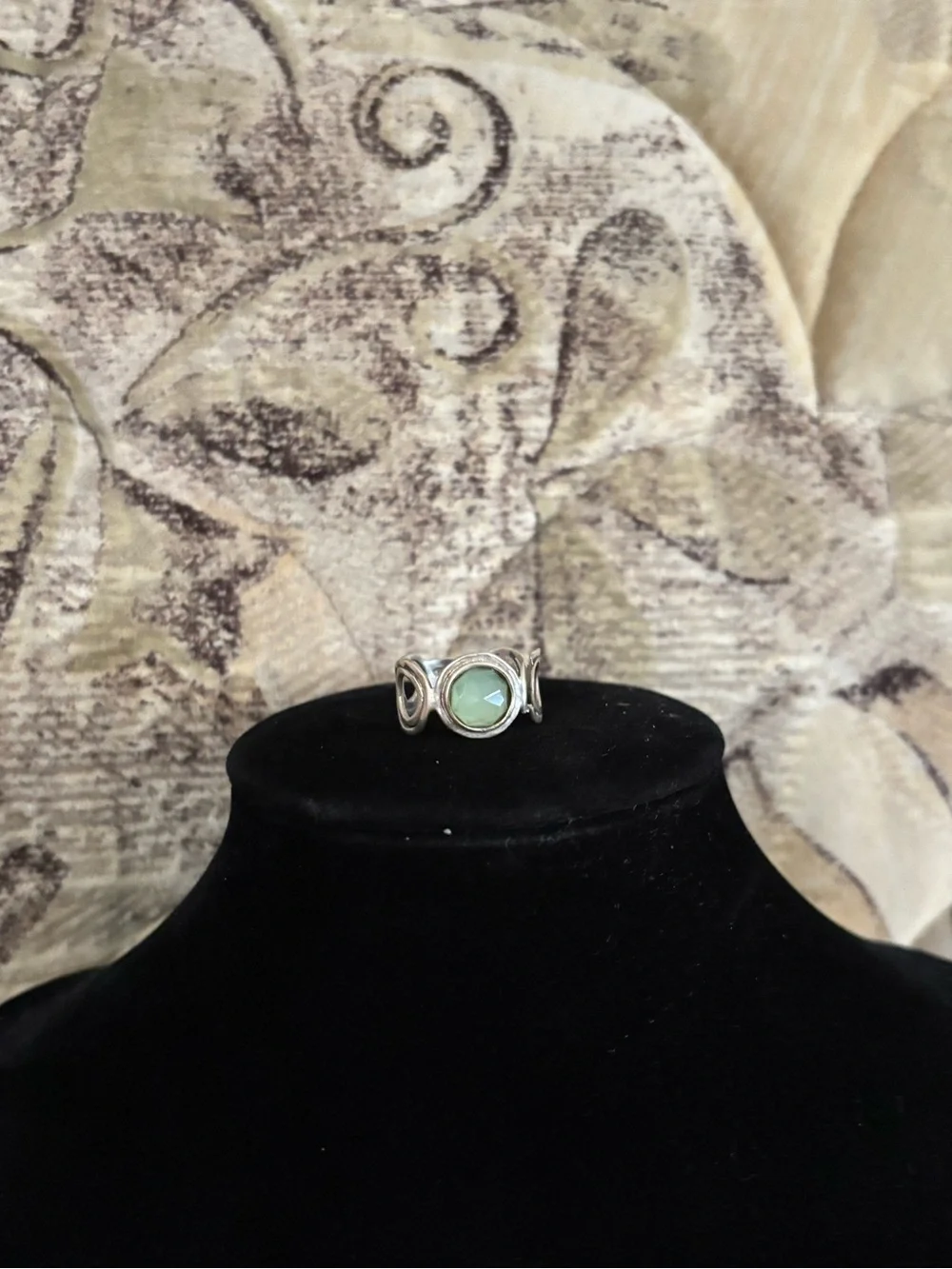 925 Sterling Silver Vintage Gemstone Ring - Size 8 *Broken*